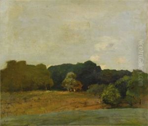 Landscape With Trees by Frederick William Kost