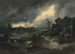 Gewitterlandschaft by Carl Georg Koester