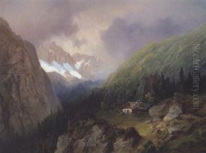 Tiroler Landschaft - Partie Aus Der Hinteren Ries, Tirol