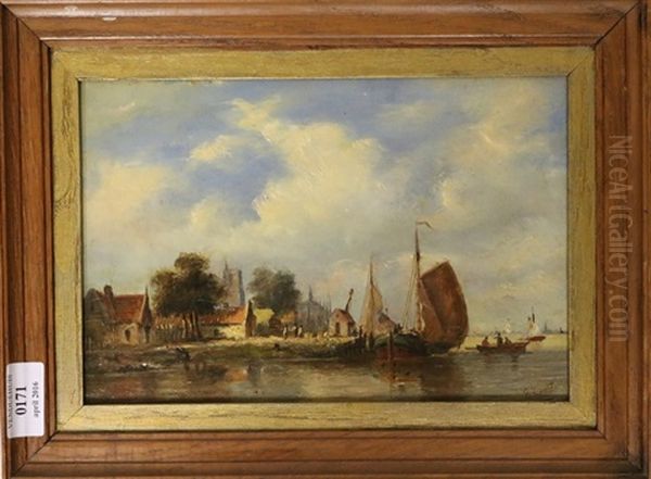 Hollands Riviergezicht Bij Een Stad - view 1