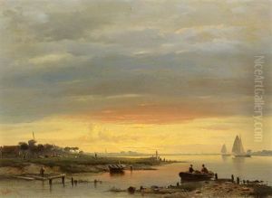 Abendstimmung An Der Schelde