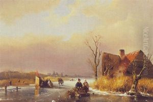 Figures In A Winter Landscape Figures In A Winter Landscape