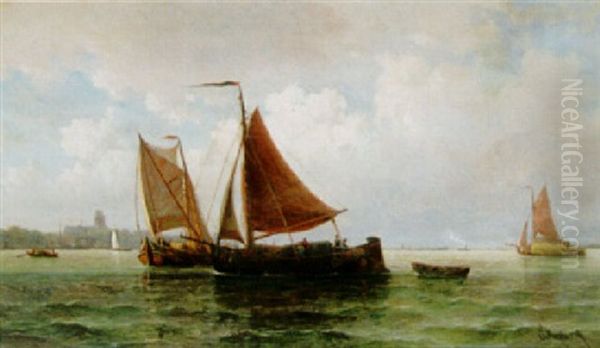 Segelbatar Utanfor Dordrechts Kust - view 1