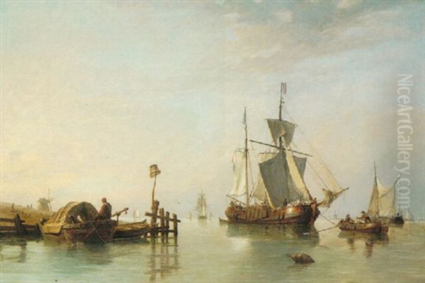 Ships And Boats Off Shore - view 1