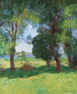 Blick Auf Den Flus by Heinrich Koester