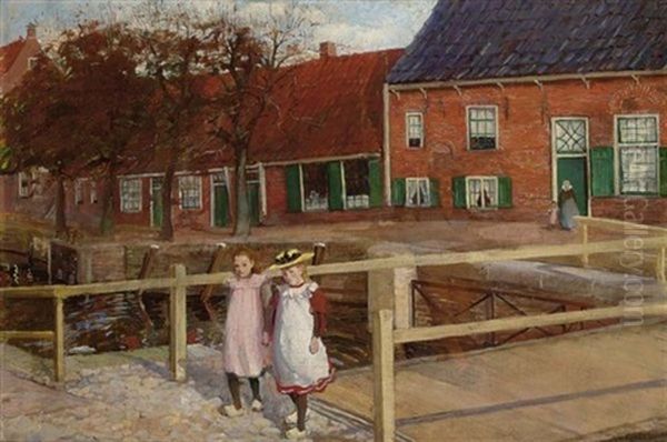 Girls On A Sunday Stroll, Possibly Hattem - view 1