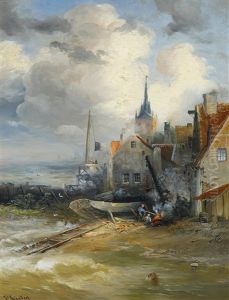 Stadtchen An Der Kuste by Paul Koester