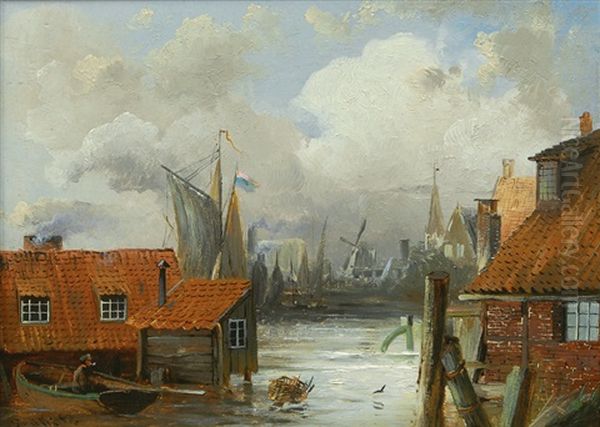 A View Of The River Elbe Near Altona - view 1