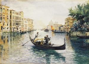 Velence, Canale Grande (venice, Canale Grande) by Jenoe Koszkol