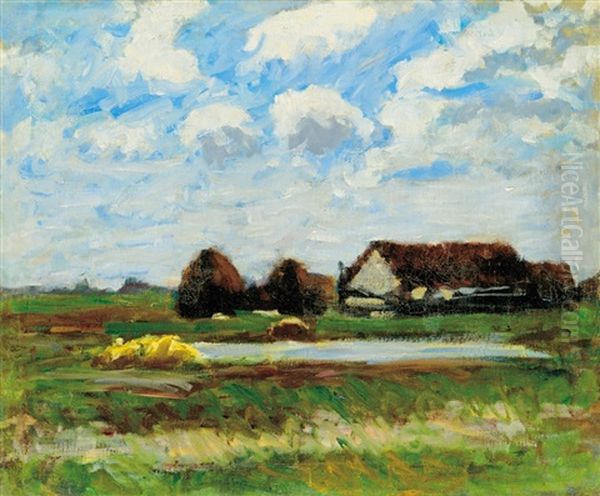 Farm With Haystackss - view 1