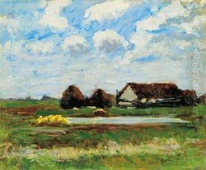 Farm With Haystackss