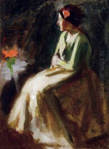 Girl With Geranium