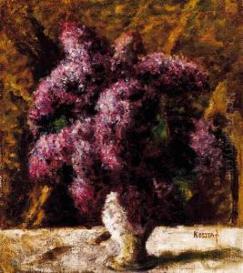 Lila Orgonak (purple Lilacs) by Jozsef Koszta