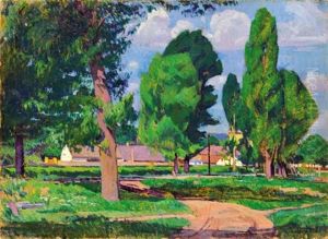 Park In The Spring by Gyula Kosztolanyi Kann