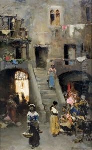 Street In Rome by Wilhelm Kotarbinski