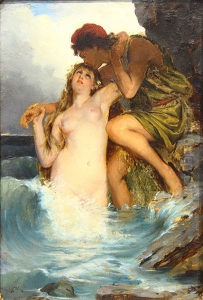 Nude And Figure In Waves - view 1