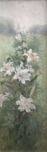 White Lily "rose Blossom" by Vasili Aleksandrovich Kotarbinsky