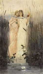 Portrait Of A Woman (+ Two Mermaids; 2 Works)