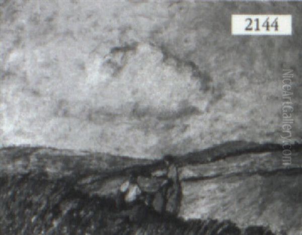 Rolling Field With Figures - view 1