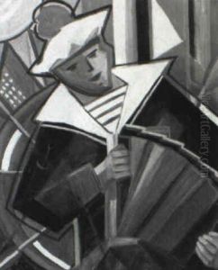 Accordion Player by Pavel Kotlarevsky