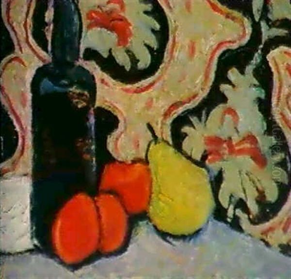 Still Life With Fruit And A Bottle Of Wine - view 1
