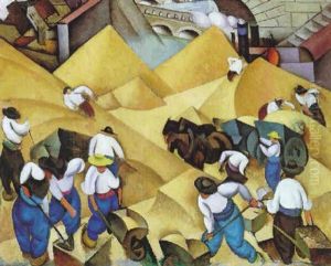 Peasants At Work by Pavel Kotlarevsky