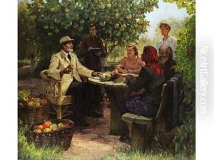 Der Akademiker Mitschurin Und Seine Studenten by Petr Ivanovich Kotov