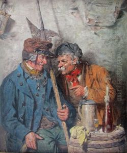Zwei Nachtwachter Im Gesprach Zwei Nachtwachter Im Gesprach