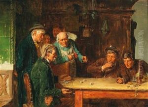 The Dice Players by Hugo Kotschenreiter