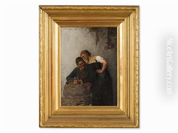 Pipe Smoker And Girl - view 1