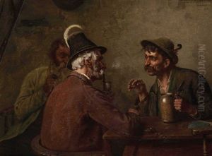 Beim Stammtisch by Hugo Kotschenreiter