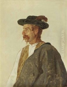 Bauer Mit Hut by Hugo Kotschenreiter