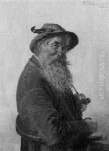 Oberbayerischer Bergbauer by Hugo Kotschenreiter