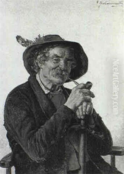 The Pipe-smoker - view 1