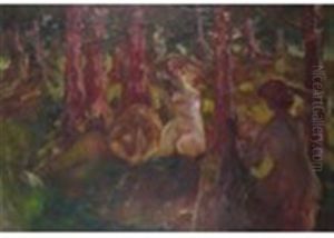 Nymphs In The Forest by Constantin Kousnetsoff