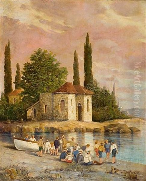 On The Beach, Spetses (+ Outside The Church; 2 Works) - view 1