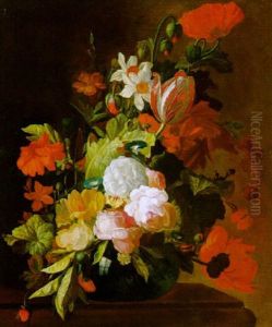 Blumenstilleben by Philips van Kouwenberg