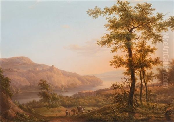 The Meuse Valley At Huy, Belgium - view 1