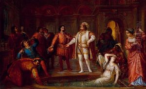 Don Pedro The Spanish King Surprises Donna Maria Padilla In The Bath