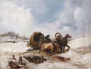 Troika In Winterlicher Landschaft