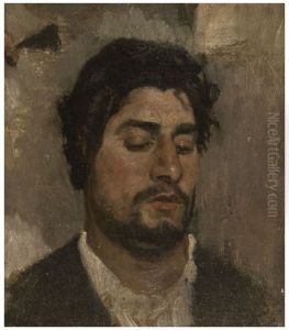 Portrait Of An Italian Man by Pavel Osipovich Kovalevsky