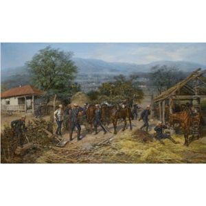 Morning In The Village Of Brestovets by Pavel Osipovich Kovalevsky