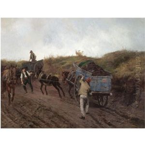In The Italian Countryside by Pavel Osipovich Kovalevsky