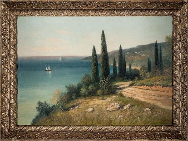 19c Oil Painting Efim Volkov ( Russian 1844-1920) - view 1