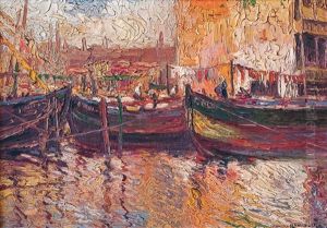 En El Muella De Barcelona by Ivan Ivanovitch Kowalski