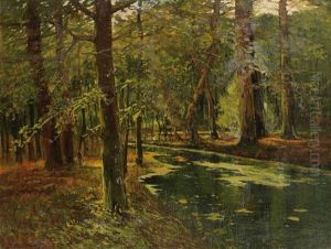 Le Cours D'eau En Foret by Ivan Ivanovitch Kowalski