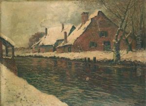 Bord De Riviere Enneige by Ivan Ivanovitch Kowalski