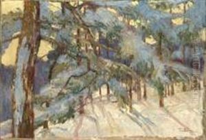 Paysage De Neige by Ivan Ivanovitch Kowalski