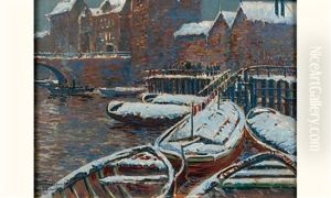 Hiver En Hollande by Ivan Ivanovitch Kowalski
