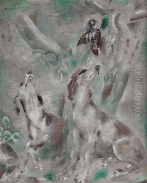 Dogs And Bird - view 1